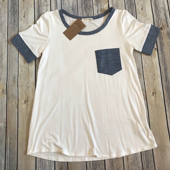 Tops - Cotton Chambray T shirt